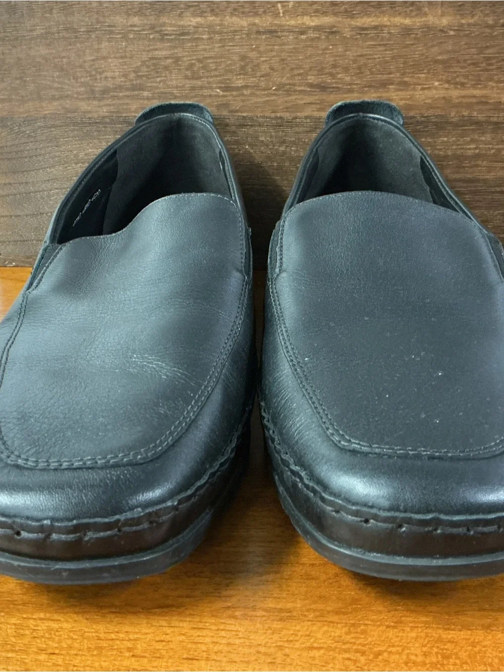 Mephisto Men Edlef Black Leather Casual Dress Slip On Loafer Size 10.5